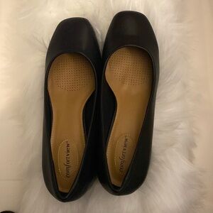 Comfortview Black Women's Flats